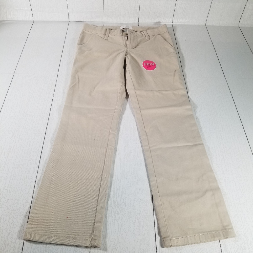 Childrens Place Adjustable Waistband Khaki Straight Pants Size 6X/7 NWOT